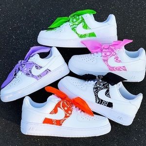 Nike | Shoes | Custom Nike Bandana Air Force All Colors Sizes | Poshmark